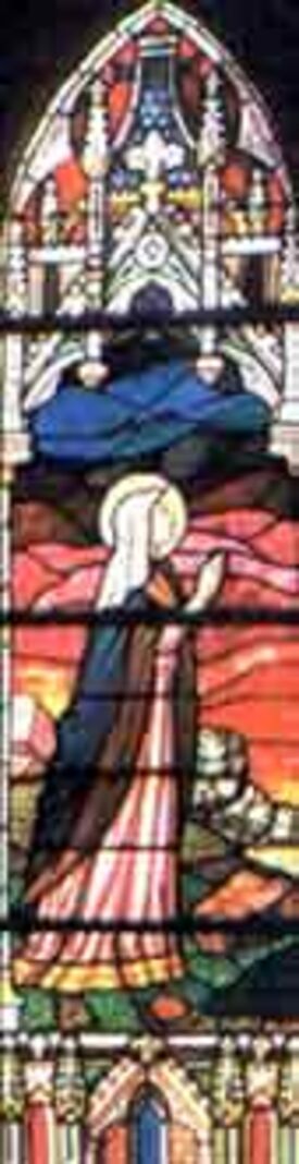 Vitrail de la Vierge Marie